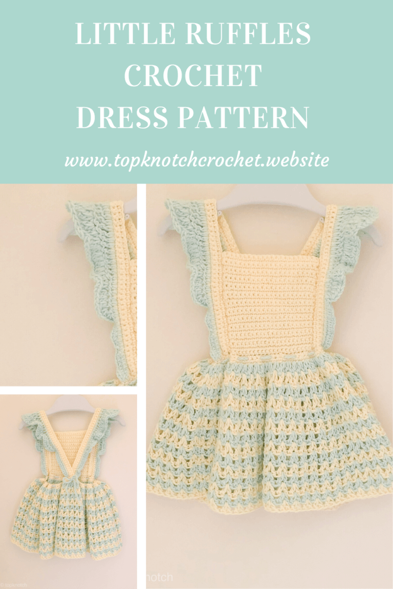 Crochet Dress pattern with little Ruffles – Topknotch