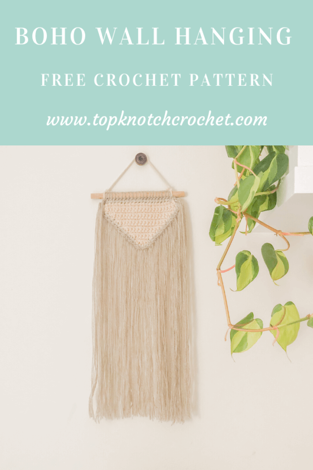 Boho Crochet Wall Hanging- Easy Free Crochet Pattern – Topknotch