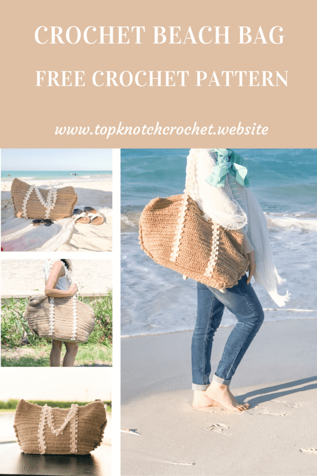 Crochet Beach Bag- Free pattern and Photo tutorial – Topknotch