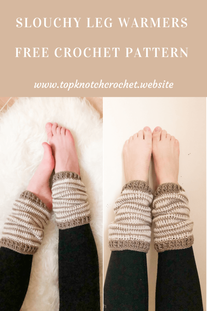 How to Crochet Slouchy Legwarmers - Croyden Crochet