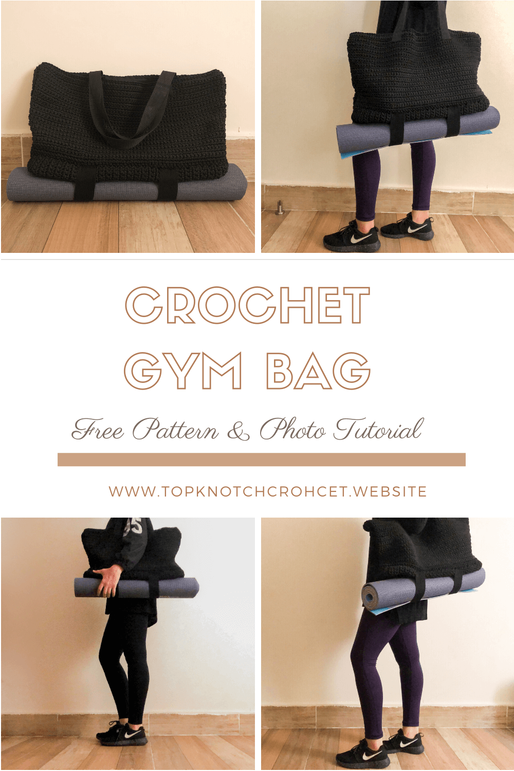 5 Yoga Mat Bag Free Crochet Patterns